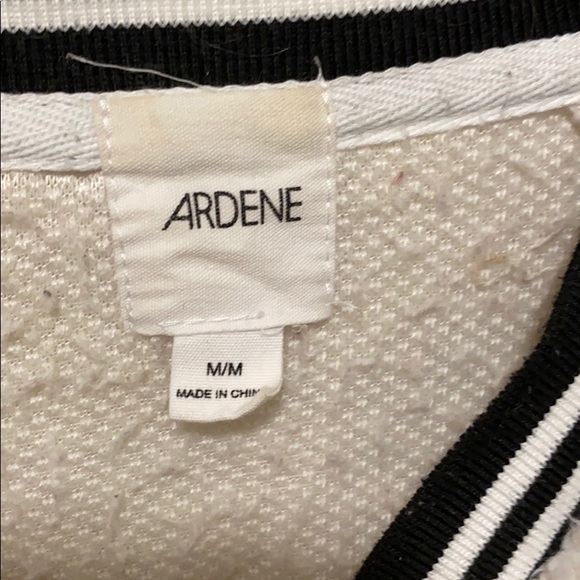 White fluffy bomber jacket - Picture 2 of 2